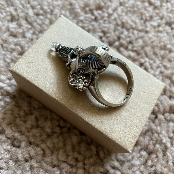 Mr. Kate | Jewelry | Mr Kate Statement Elephant Ring Oxidized Silver ...